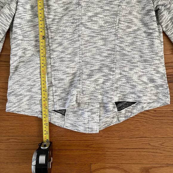 Cabi Neo Moto Jacket Womens Medium Heather Gray French Terry Zip Up Casual Biker - Picture 11 of 12